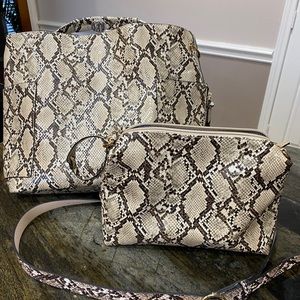 Faux Snake Skin Bag